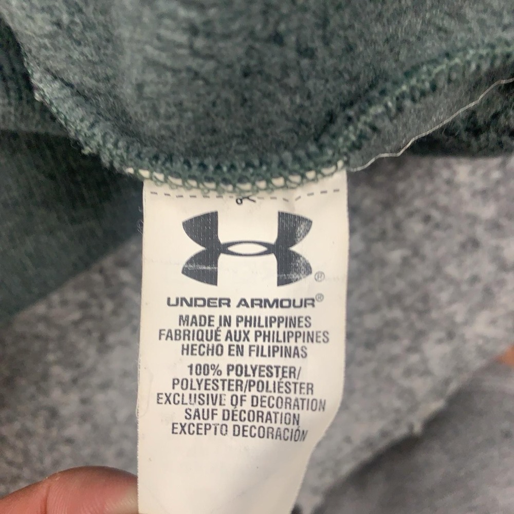 Under Armour Specialist Storm Sweater Mens 2XL Green ColdGear Fleece Pullover - Picture 11 of 16